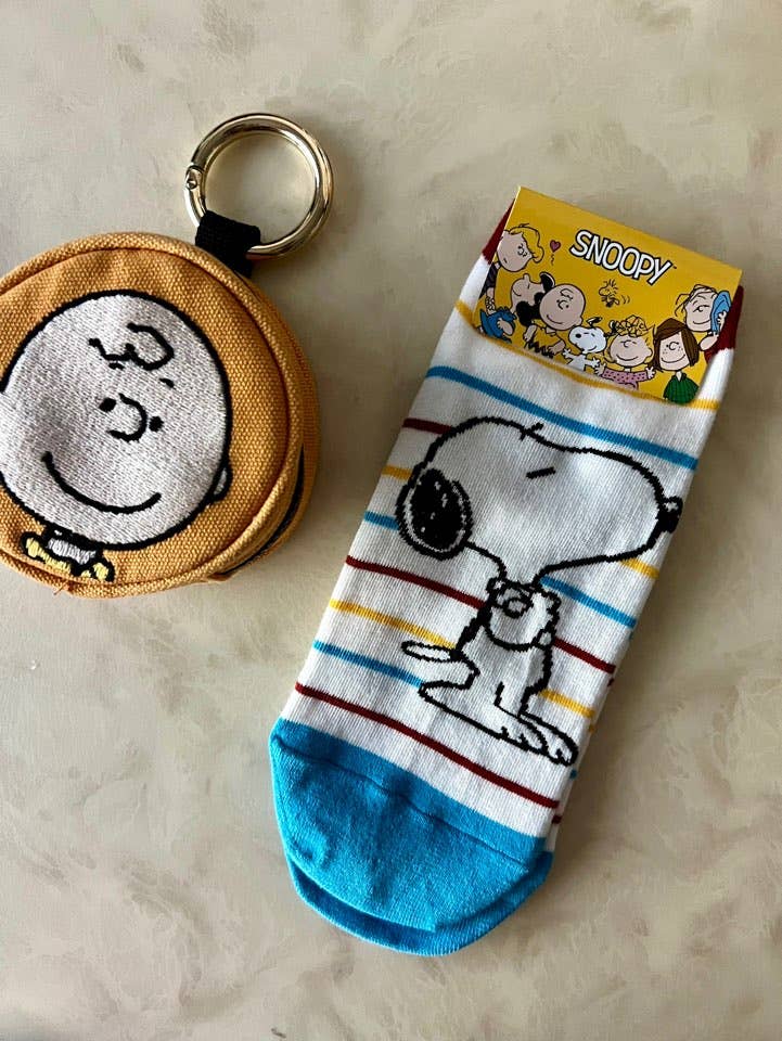 Peanuts Snoopy Charlie Brown ankle Socks/ Cotton Ultra Soft