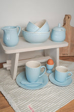 Load image into Gallery viewer, Porcelain egg holder LOVE in pastel blue color Isabelle Rose
