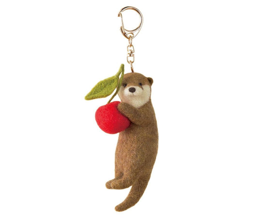 DIY Needle Felting Kit: Otter & Polar Bear Keychain Mascot