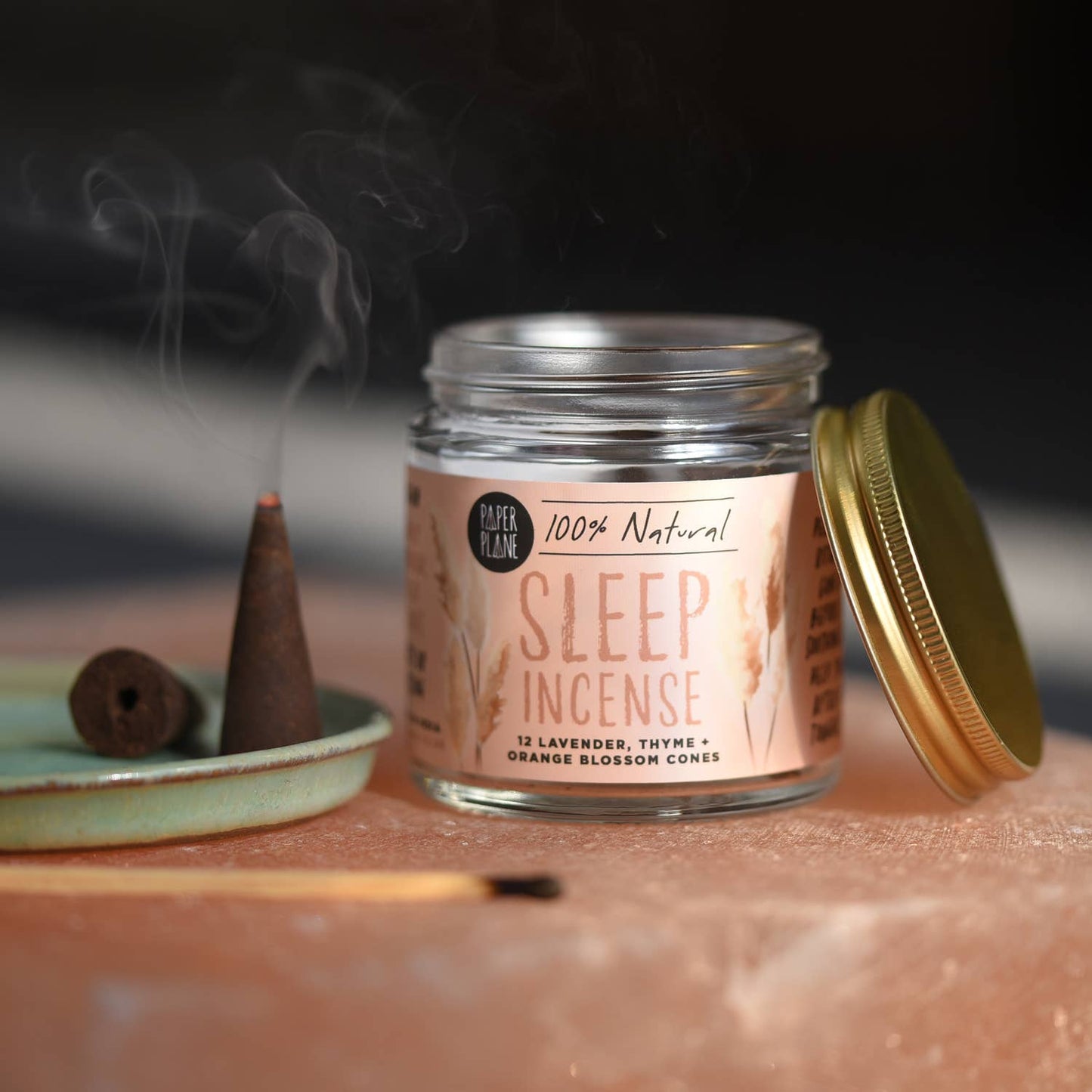 Sleep Incense Jar of Incense Cones - plant based, vegan
