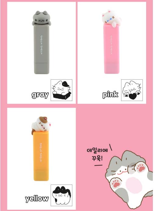 Nyangnyang Mini Stamp  Cute Cat-Themed Stamps