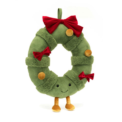 Jellycat Amuseables Decorated Christmas Wreath - Front & Company: Gift Store