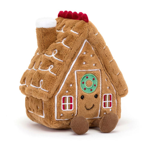 Jellycat Amuseables Gingerbread House - Front & Company: Gift Store