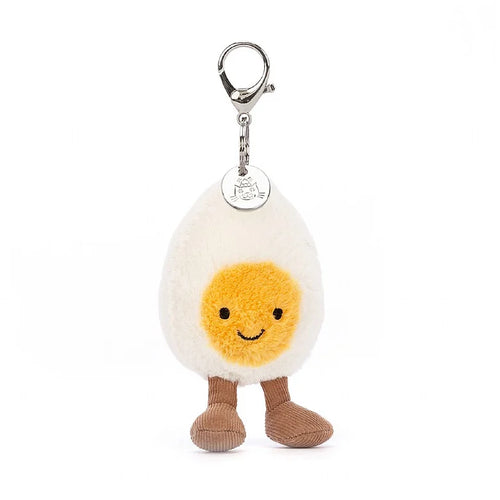 Jellycat Amuseable Happy Boiled Egg Bag Charm - Front & Company: Gift Store