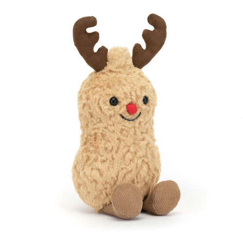 Jellycat Amuseables Peanut Reindeer - Front & Company: Gift Store