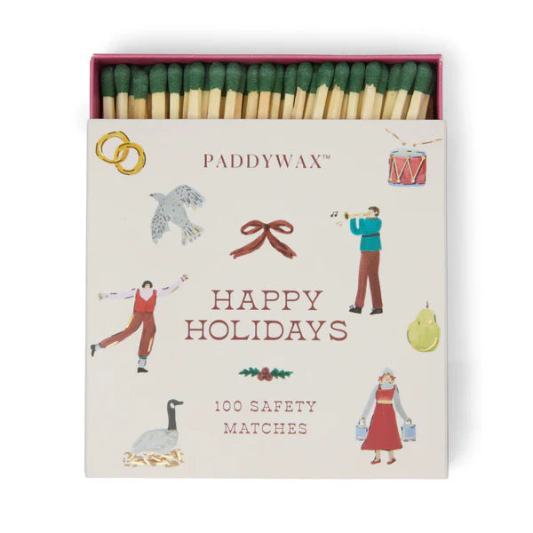 Holiday Jumbo Boxed Safety Matches - 12 Days of Christmas