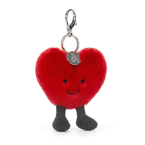 Jellycat Amuseable Heart Bag Charm - Front & Company: Gift Store