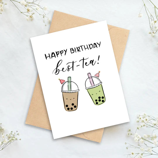Happy Birthday Best Tea Greeting Card