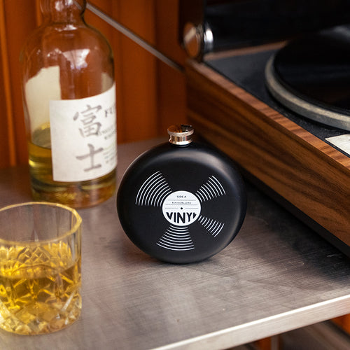 Record Hip Flask - Front & Company: Gift Store