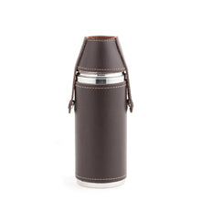 Load image into Gallery viewer, Camping Leather Flask Set
