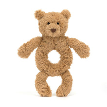 Load image into Gallery viewer, Jellycat Bartholomew Bear Ring Rattle (Recycled Fibers)
