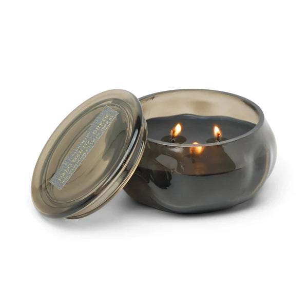 Basalt 10 Oz Organic Shaped Tinted Glass - Black, PALO SANTO SUEDE