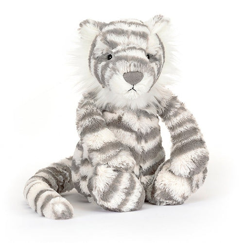 Jellycat Medium Bashful Snow Tiger Origin - Front & Company: Gift Store