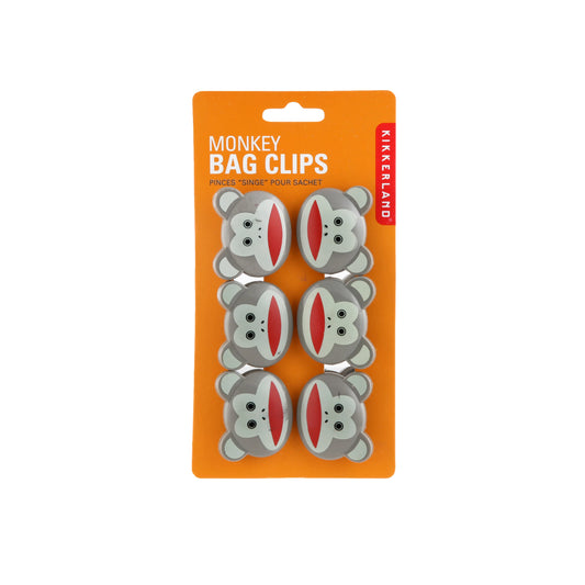 Bag Clips Monkeys Set of 6