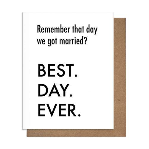 Best Day Ever Married Anniversary - Front & Company: Gift Store