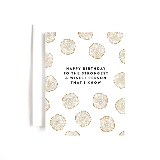 Strongest And Wisest Bday Card