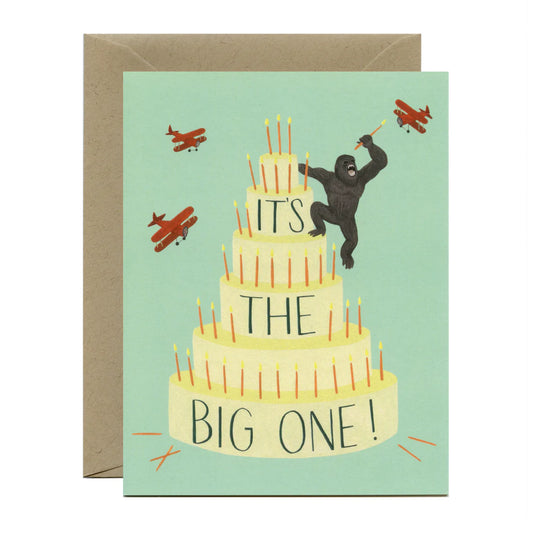 KING KONG MILESTONE CAKE - BIRTHDAY GREETING CARD