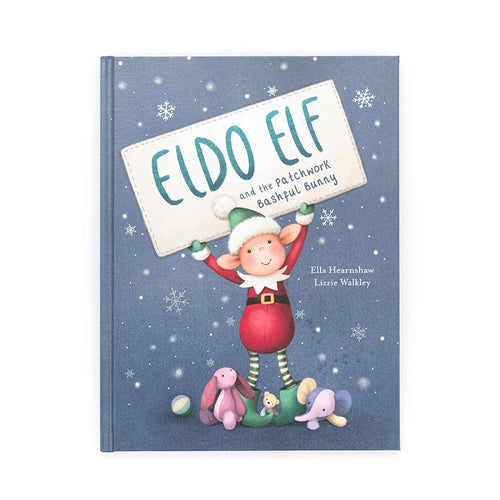 Jellycat Eldo Elf and the Patchwork Bashful Bunny Book - Front & Company: Gift Store