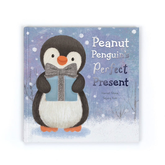 Jellycat Peanut Penguin's Perfect Present Book