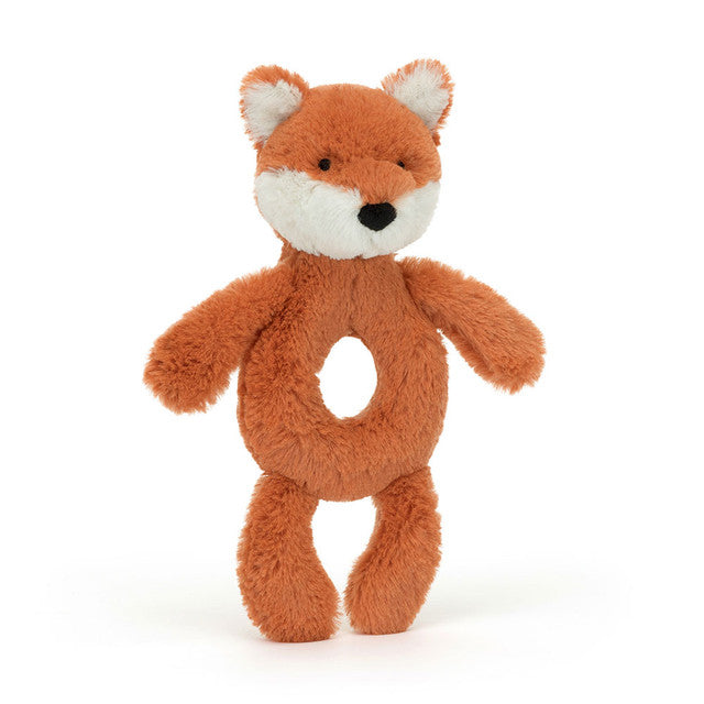 Jellycat Bashful Fox Cub Ring Rattle (Recycled Fibers)