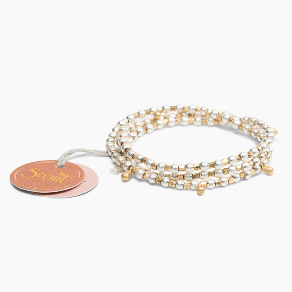 Metal Wrap Classic Teardrop/Silver & Gold