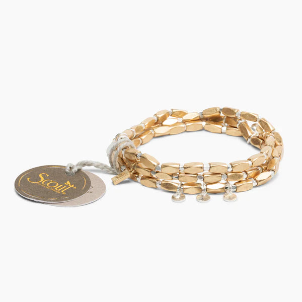 Metal Wrap Iconic Disc/Gold & Silver