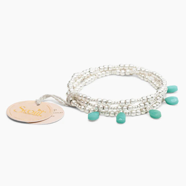 Metal Wrap Timeless Turqoise/Silver