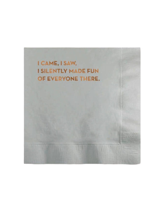 I Came, I Saw Napkins