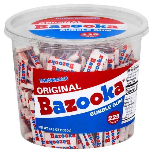 Bazooka Original Throwback Bubble Gum Tub