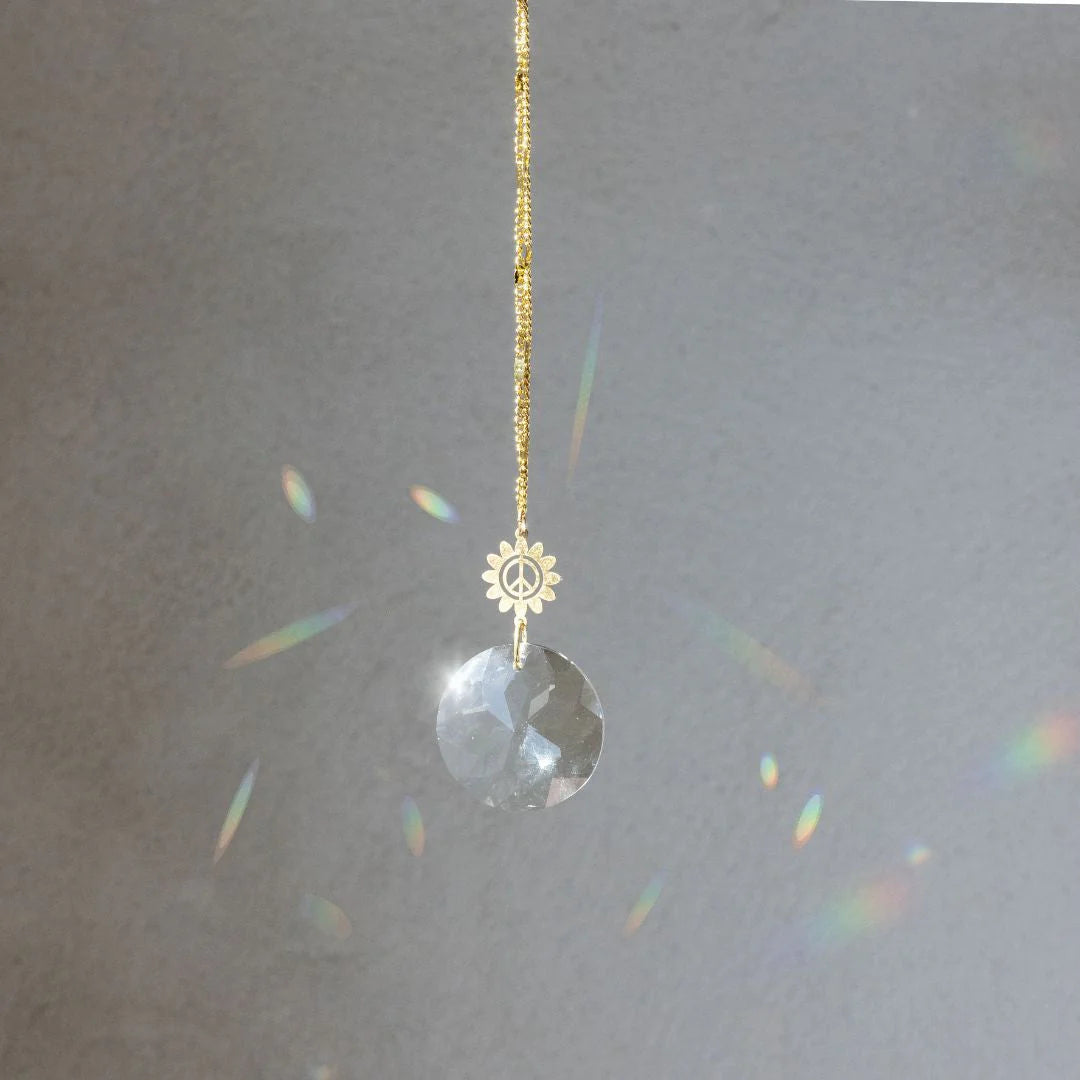 Pocket Suncatcher - Peace Flower