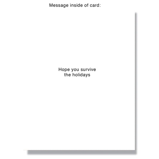 Creepy Santa Claus Is Coming To Town Card