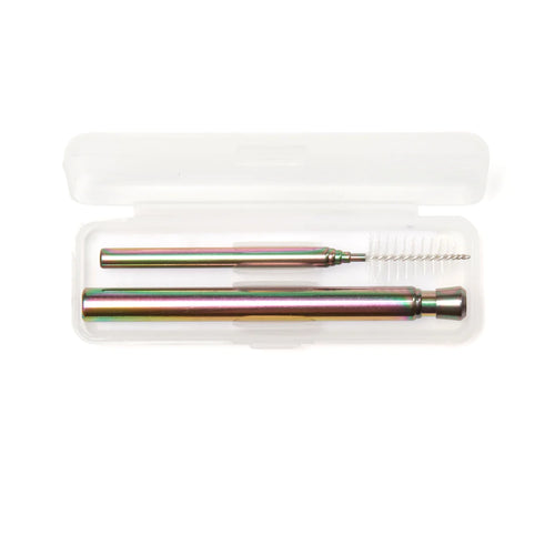 Iridscent Travel Straw Set - Front & Company: Gift Store