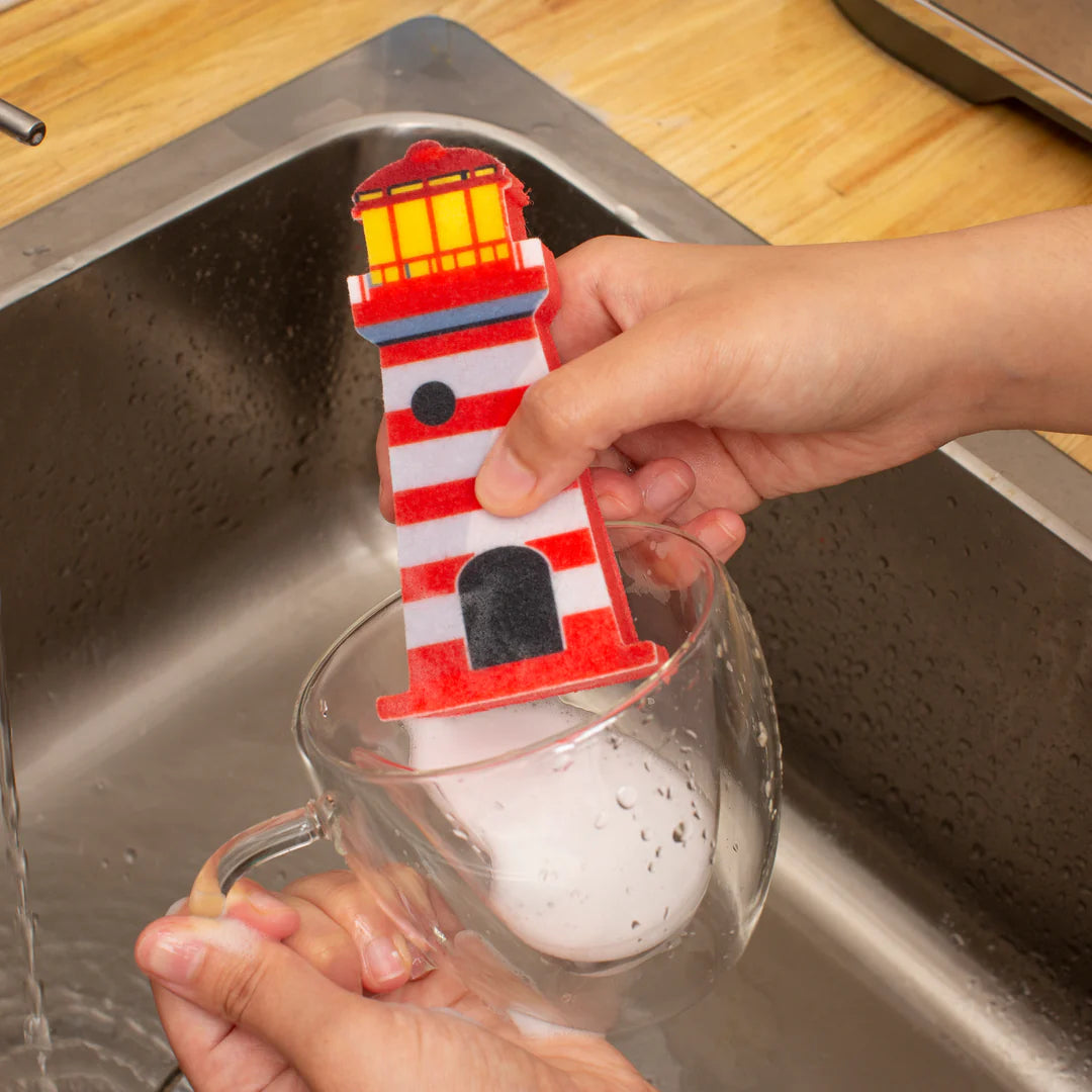 SAIL AWAY! SPONGE SET Nautical Sponge set of 2