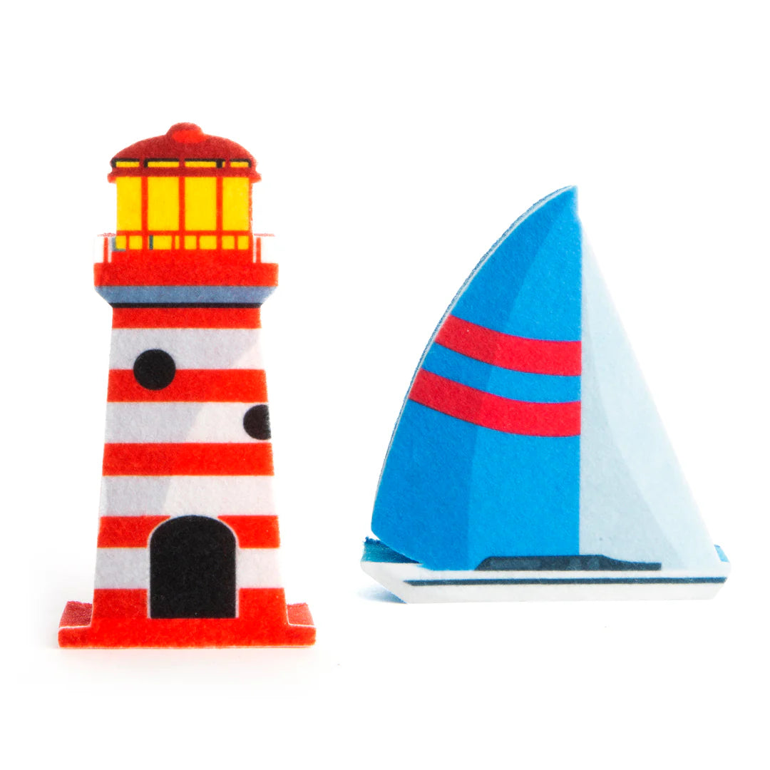 SAIL AWAY! SPONGE SET Nautical Sponge set of 2