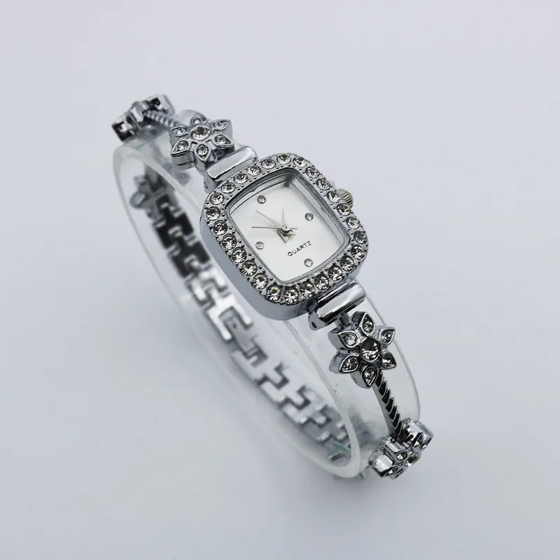 Casual Flower Jewelry Buckle Quartz Women's Watches