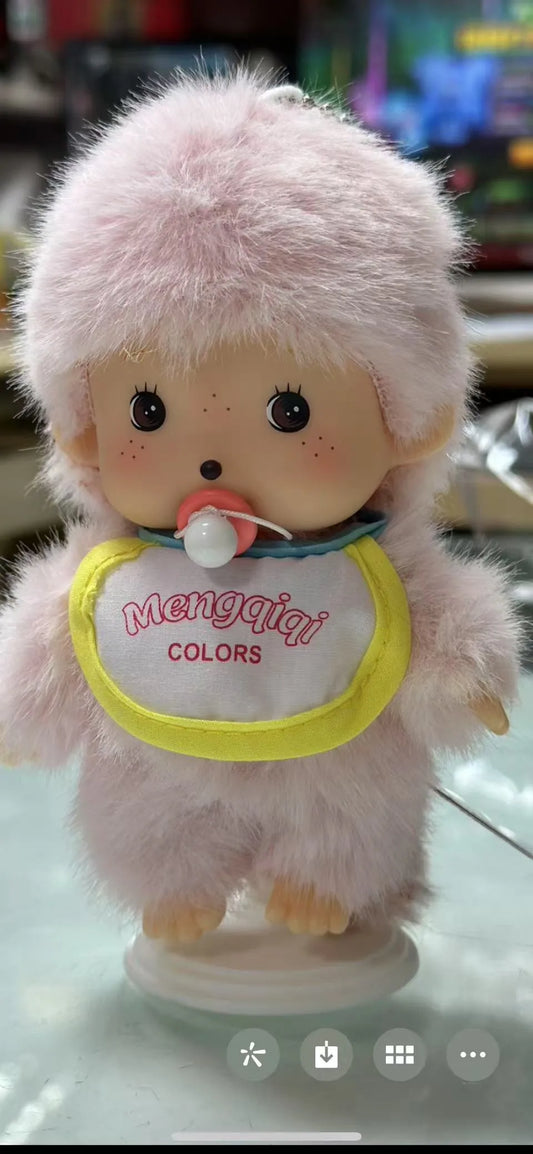 Monchhichi Pink Hair Mengqiqi Bib