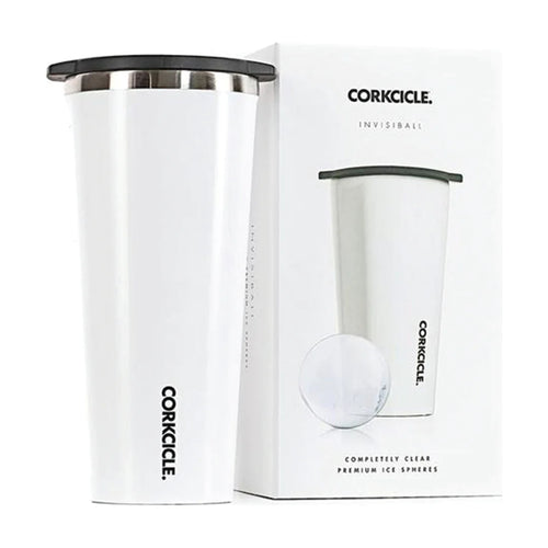 Corkcicle Invisiball Gloss White Clear Ice Ball - Front & Company: Gift Store