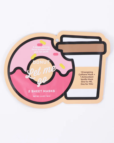 Donut Let Me Go Facial Sheet Masls 2 packs - Front & Company: Gift Store