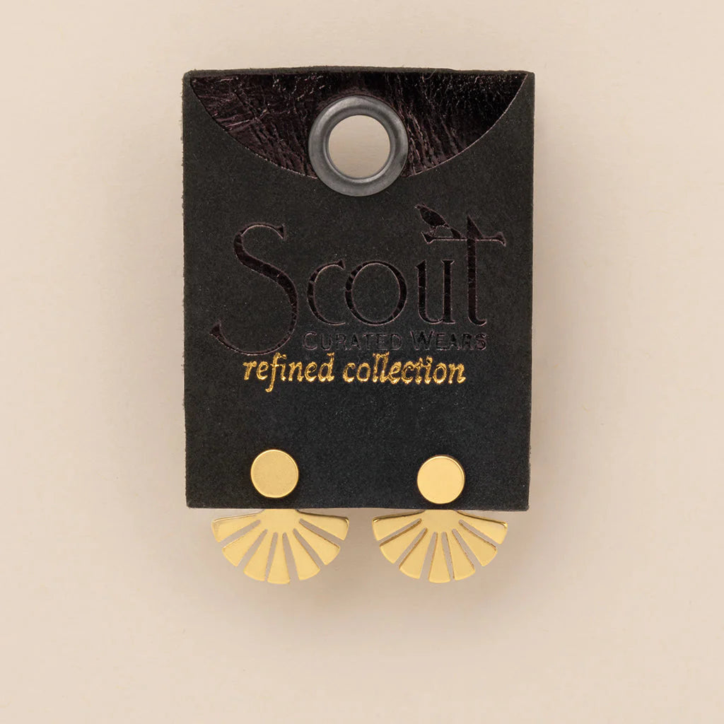 Refined Earring Collection - Sunburst Ear Jacket/Gold Vermeil