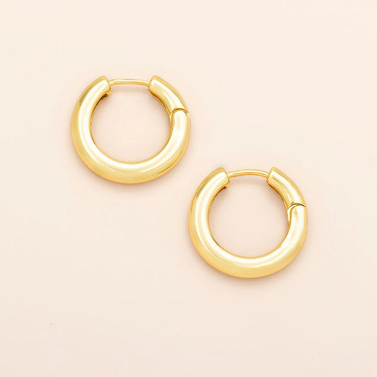 Refined Earring Collection - Medium Stellar Hoop/Gold Vermeil
