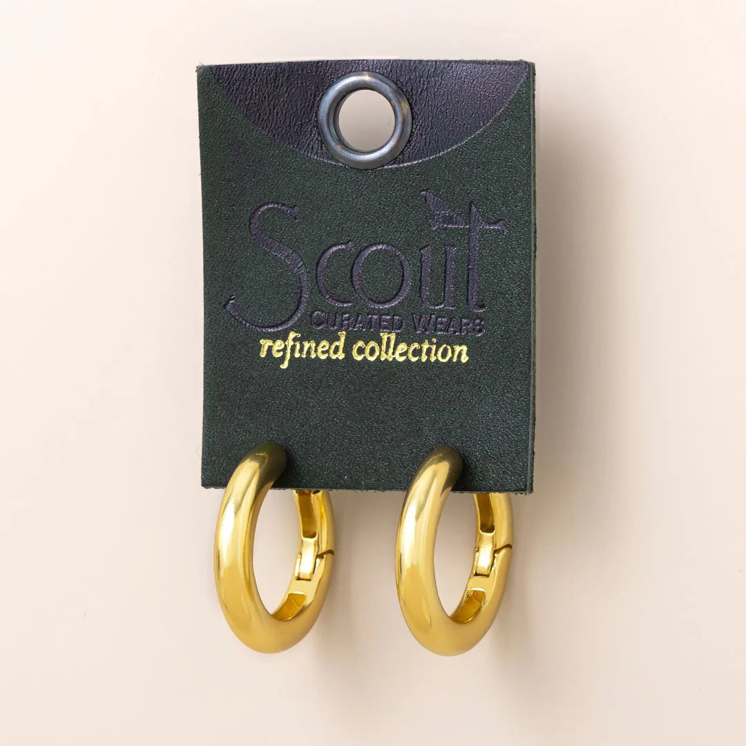 Refined Earring Collection - Medium Stellar Hoop/Gold Vermeil