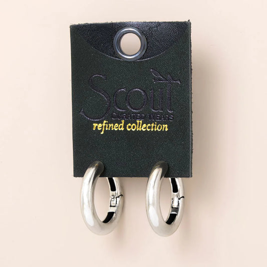 Refined Earring Collection - Medium Stellar Hoop/Sterling Silver