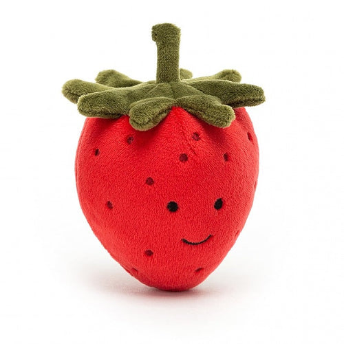 Jellycat Fabulous Fruit Strawberry  - Discontinued in 2024 - Front & Company: Gift Store