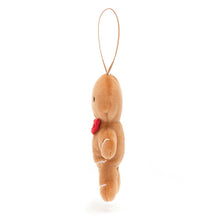 Load image into Gallery viewer, Jellycat Festive Folly Gingerbread Fred Ornament
