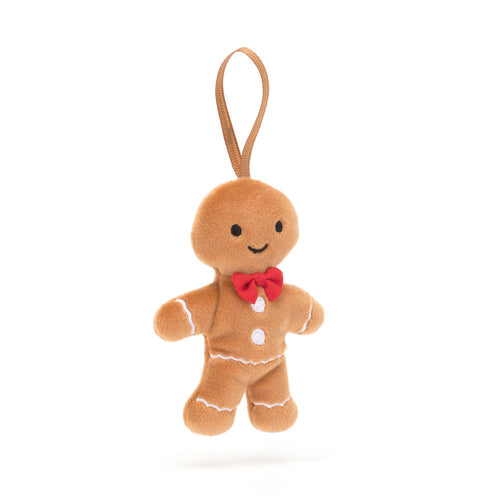 Jellycat Festive Folly Gingerbread Fred Ornament - Front & Company: Gift Store