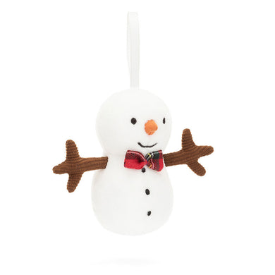 Jellycat Festive Folly Snowman Ornament - Front & Company: Gift Store