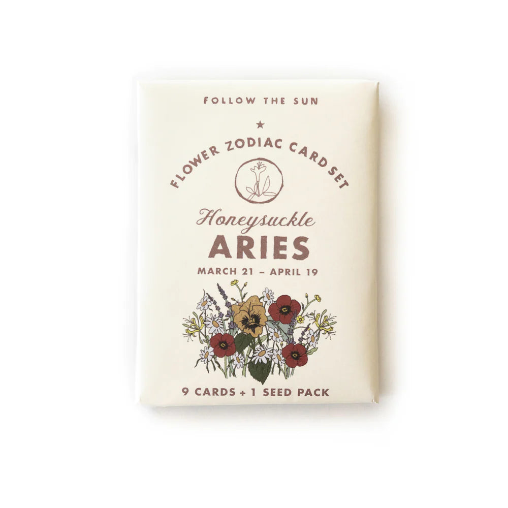 Flower Zodiac Sticker Card Set