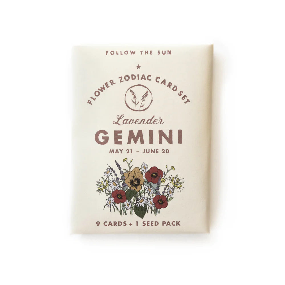 Flower Zodiac Sticker Card Set
