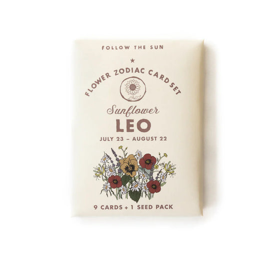 Flower Zodiac Sticker Card Set