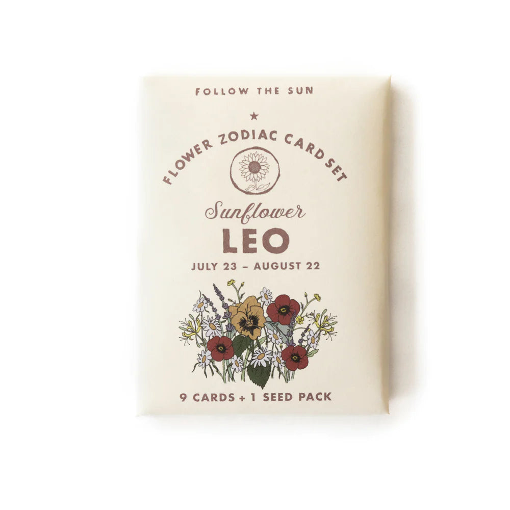 Flower Zodiac Sticker Card Set